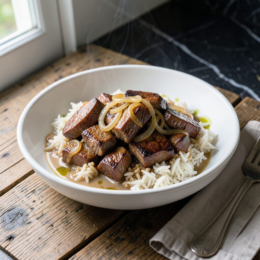 Beef Tips and Rice Recipe Slow Cooker: Melt-in-Your-Mouth Tenderness Over Fluffy Grains Beef Tips and Rice Recipe Slow Cooker: Melt-in-Your-Mouth Tenderness Over Fluffy Grains