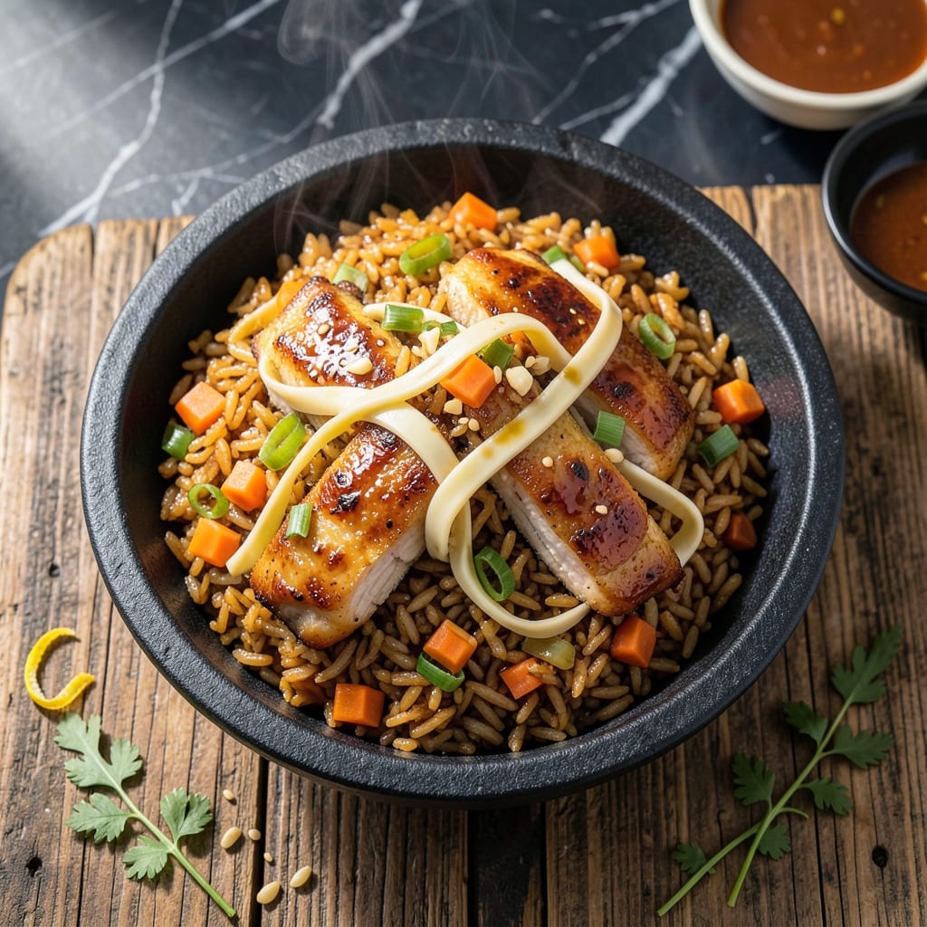 Black Stone Chicken Fried Rice Recipe: Wok-Seared Umami With Charred Aromatics