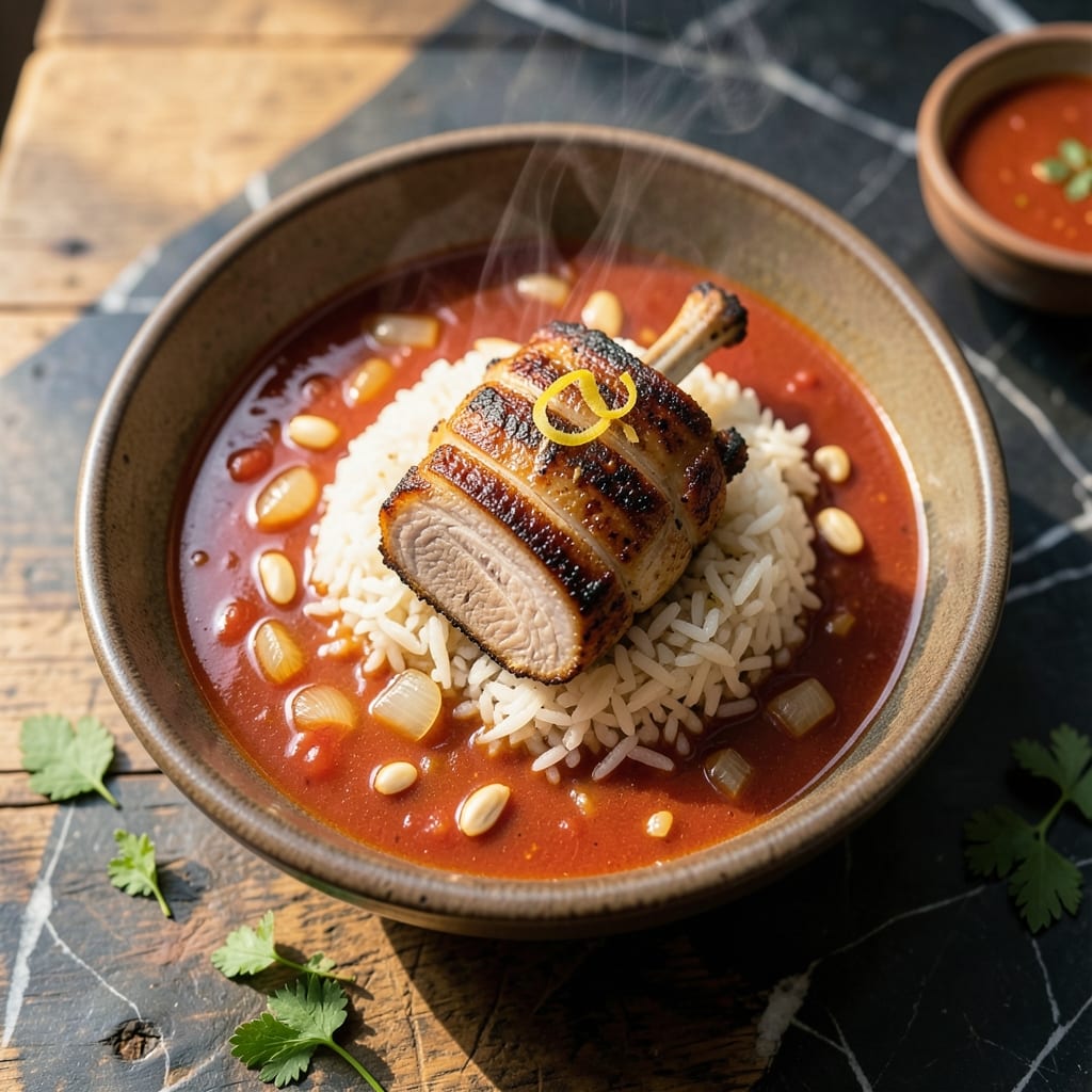 Pork Chop Rice Tomato Soup Recipe: Hearty Simmered Goodness With Tender Bites