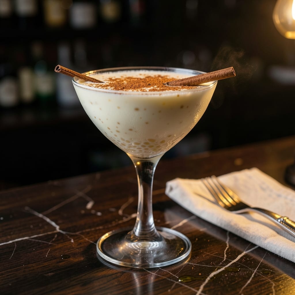Rice Pudding Martini Recipe: Creamy Dessert in a Glass
