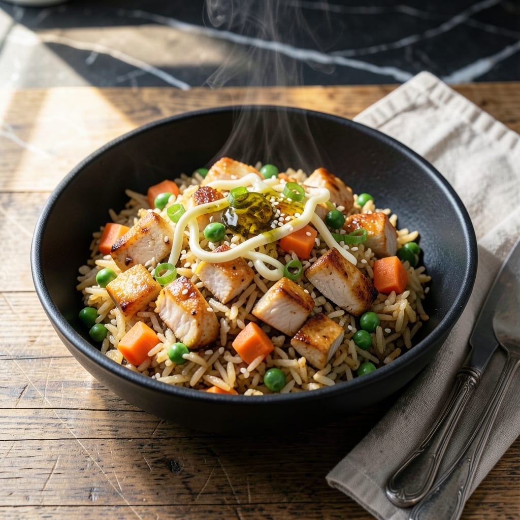 Chicken Fried Rice Recipe Step by Step: Wok-Tossed Savory Harmony