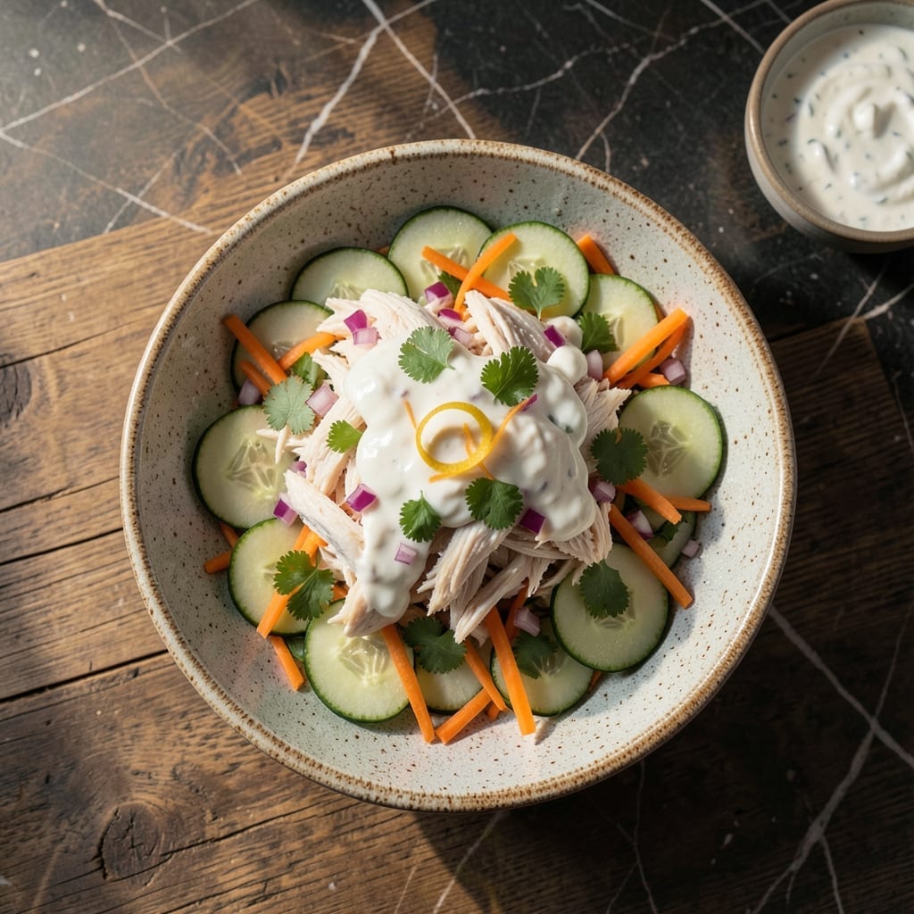 Chicken Salad Recipe Pakistani: Spiced Yogurt Dressing With Crunchy Veggies