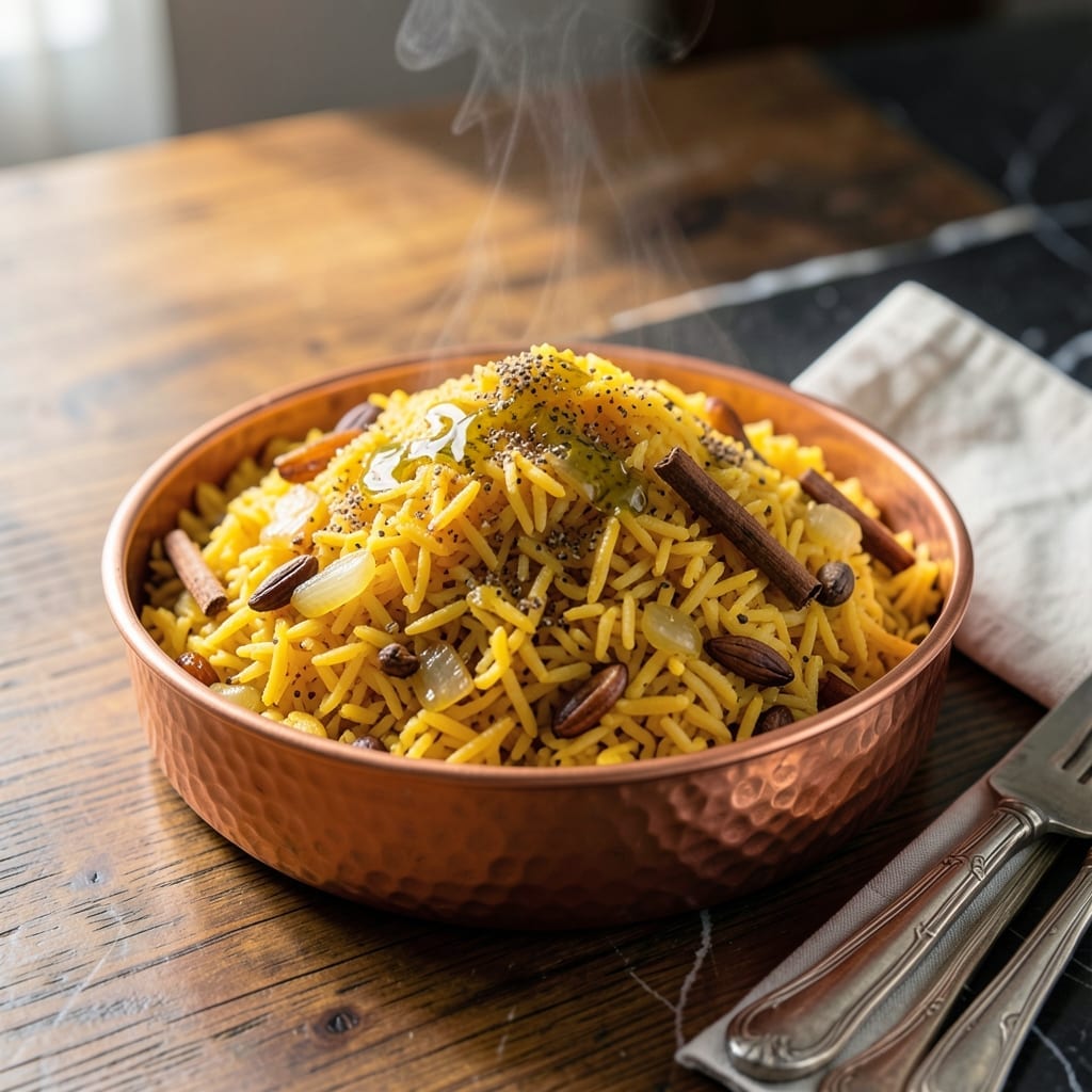 Arabic Yellow Rice Recipe: Turmeric-Infused Fragrant Pilaf