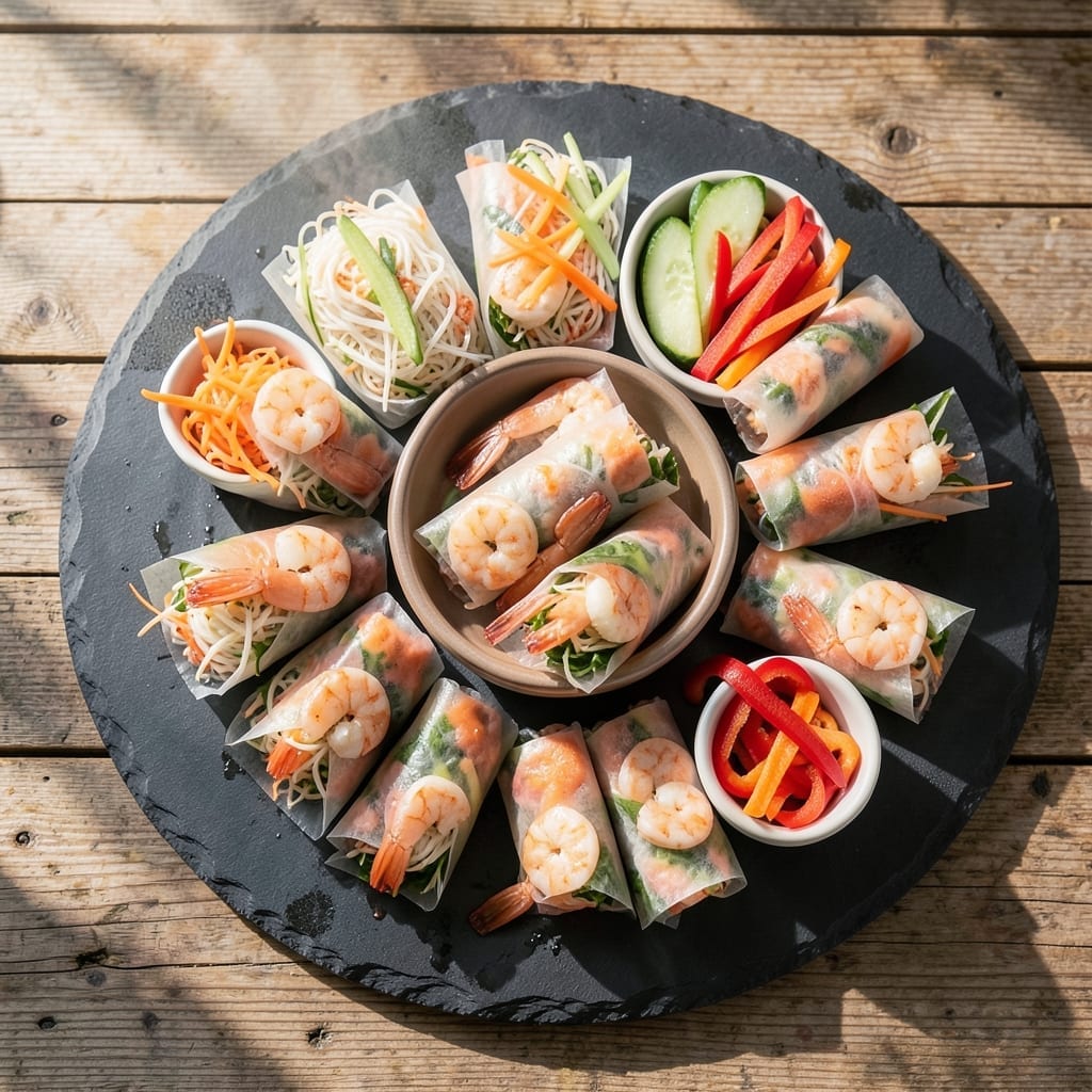 Recipe for Spring Rolls Using Rice Paper: Fresh and Crispy Vietnamese Tradition