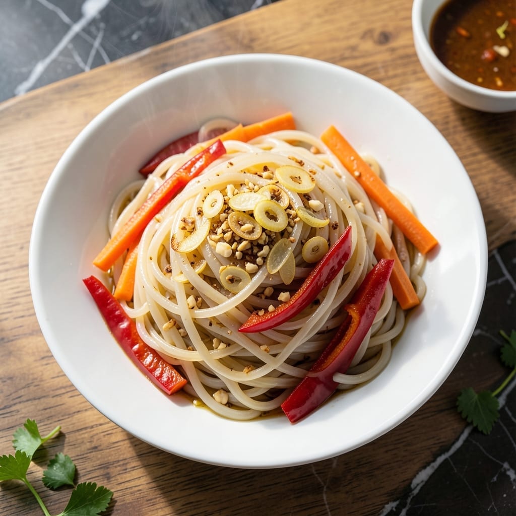 Glass Rice Noodles Recipe: Translucent Strands With Authentic Wok Char Glass Rice Noodles Recipe: Translucent Strands With Authentic Wok Char