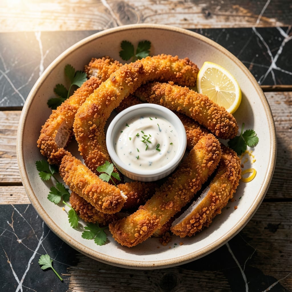 Crunchy Chicken Fingers Recipe: Double-Breaded for Maximum Crunch Crunchy Chicken Fingers Recipe: Double-Breaded for Maximum Crunch