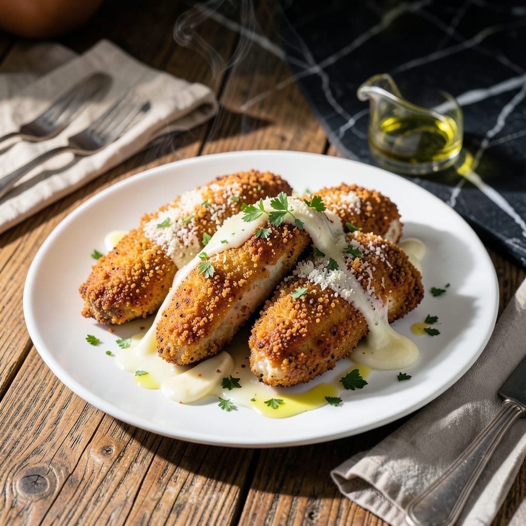 Crispy Chicken Fritta Recipe: Golden Bites With Melty Mozzarella