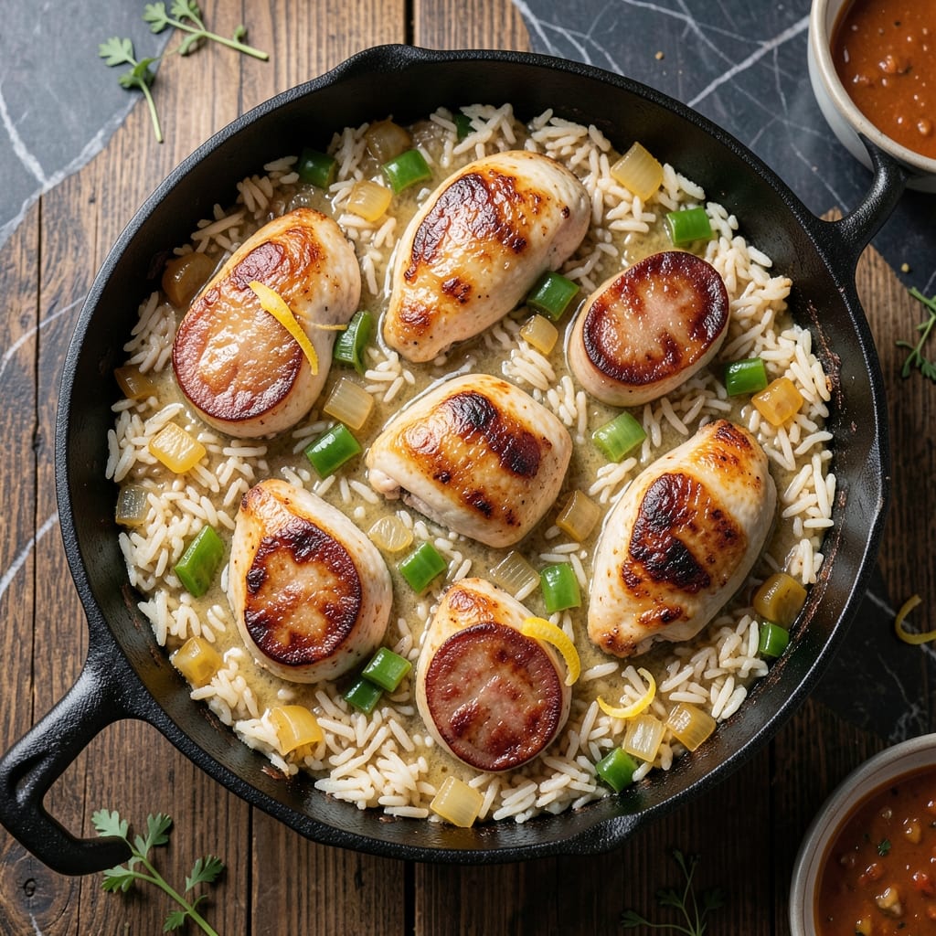 Chicken Sausage and Rice Casserole Recipe: One-Pan Hearty Meal