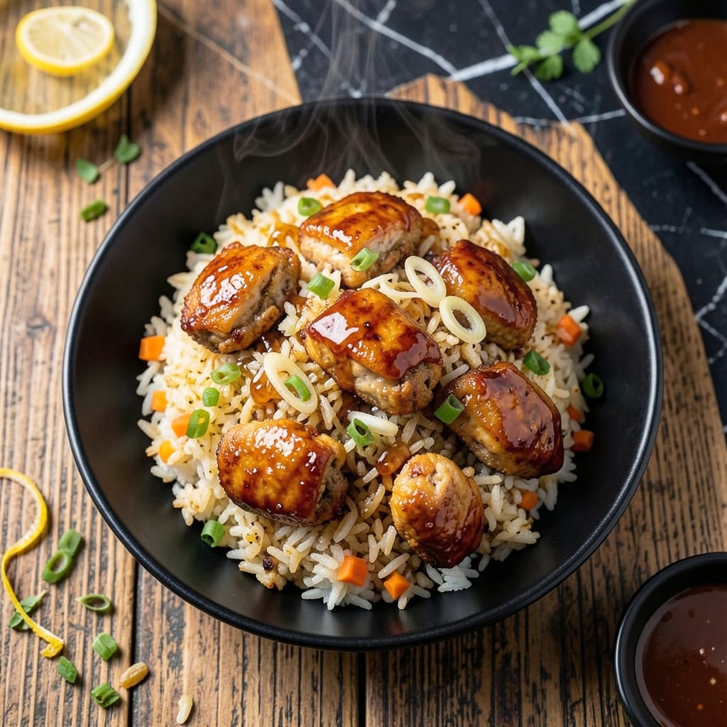 Fried Rice and Honey Chicken Recipe: Sweet and Savory Wok-Charred Medley