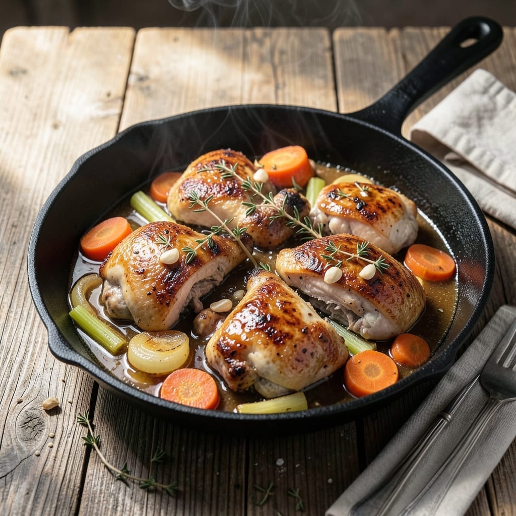 Chicken And Cider Recipe: Apple-Infused Braised Tenderness