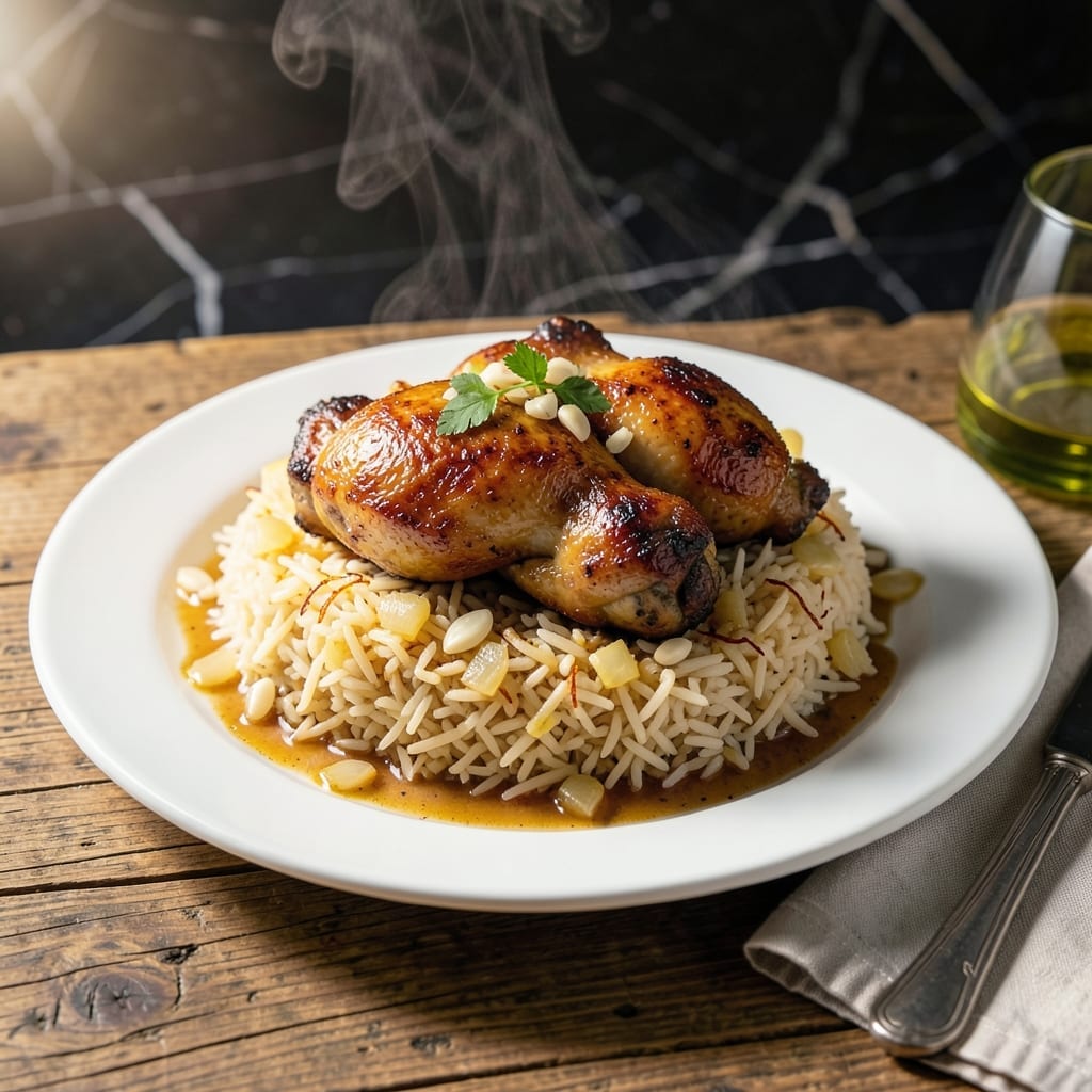 5 Star Chicken and Rice Recipe: Saffron-Infused Golden Grains