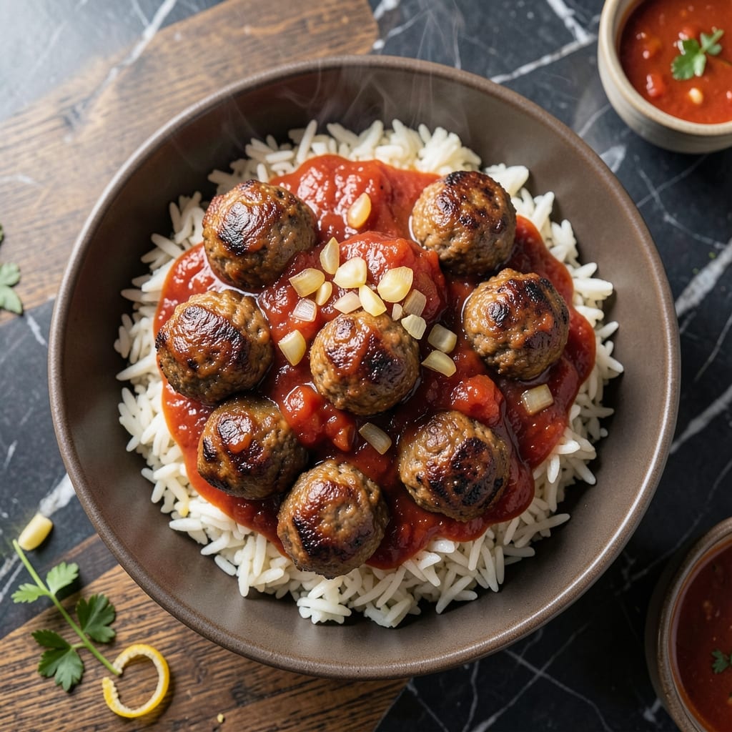Meatball and Rice Sauce Recipe: Savory Tomato Gravy for Hearty Dishes Meatball and Rice Sauce Recipe: Savory Tomato Gravy for Hearty Dishes