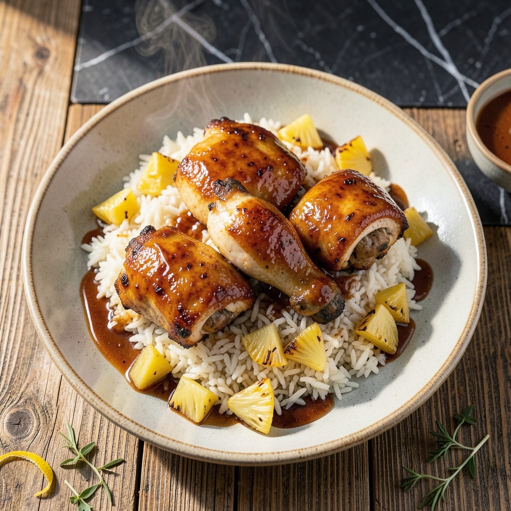 Air Fryer Pineapple Chicken and Rice Recipe: Tropical Sweetness in One Pan