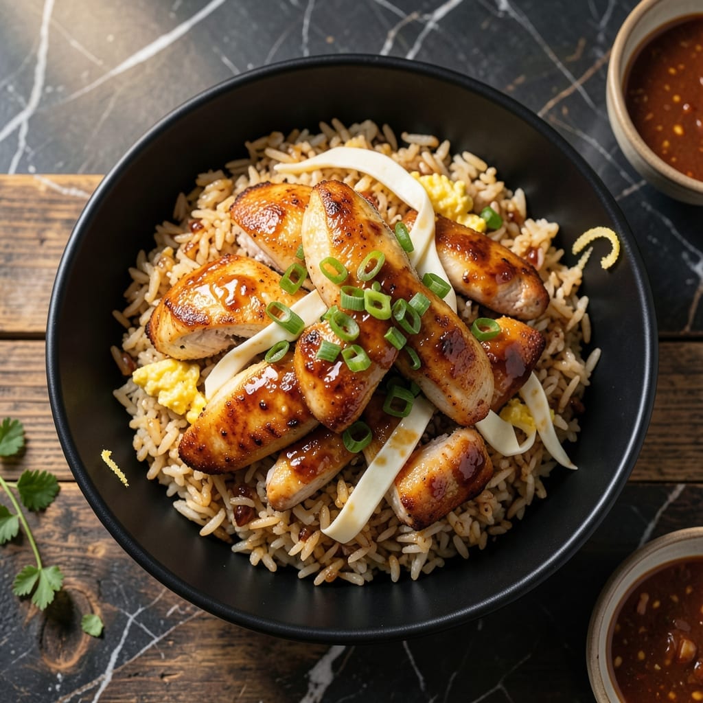 Crispy Honey Garlic Chicken Fried Rice Recipe: Wok-Charred Sweet and Savory Bites