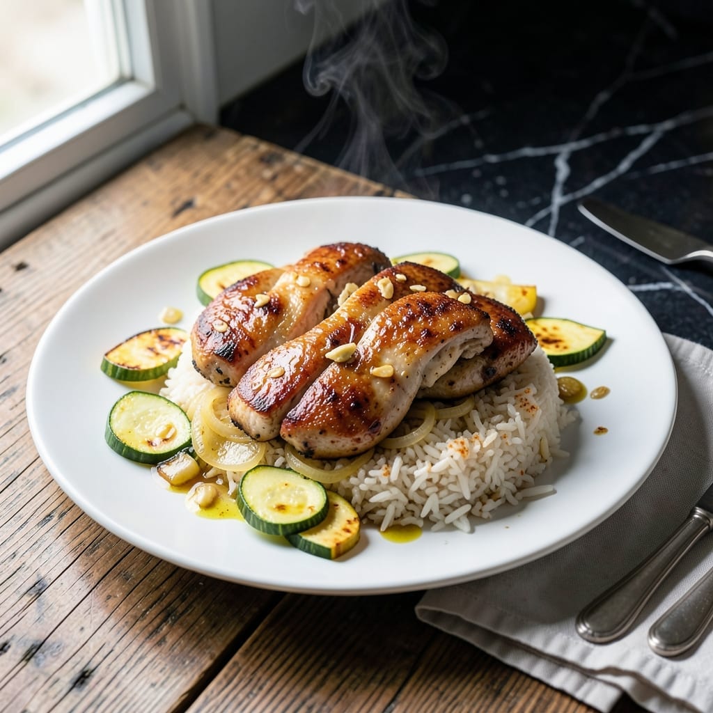 Chicken Rice and Summer Squash Recipe: One-Pot Garden Harvest