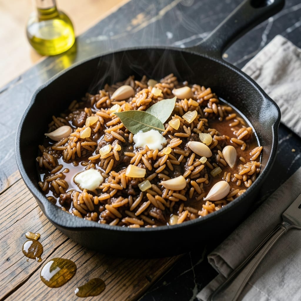 Brown Rice Recipe With Beef Consomme: Nutty Grains in Rich Broth Infusion