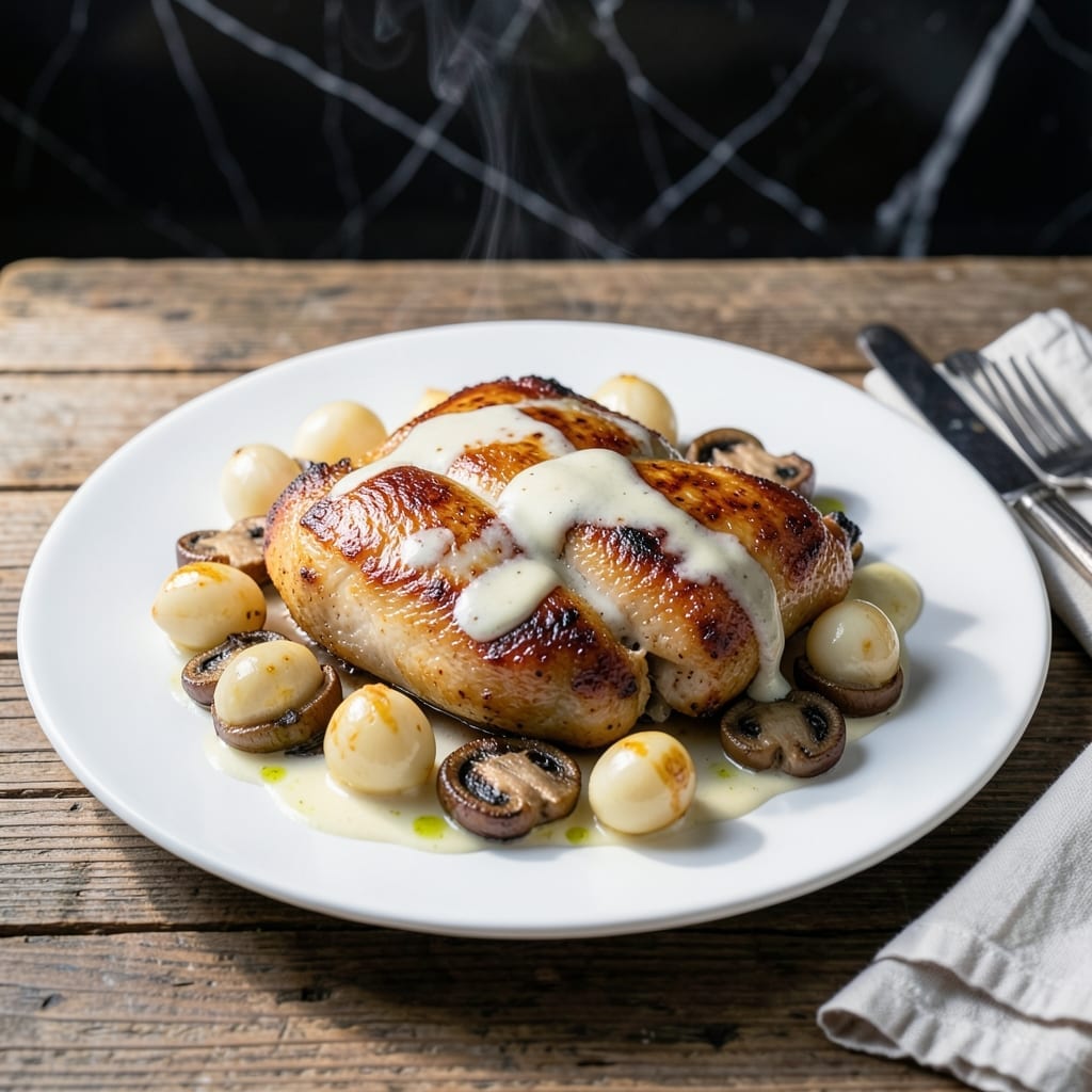 Luxembourgish Chicken Recipe: White Wine and Cream Sauce Tradition Luxembourgish Chicken Recipe: White Wine and Cream Sauce Tradition