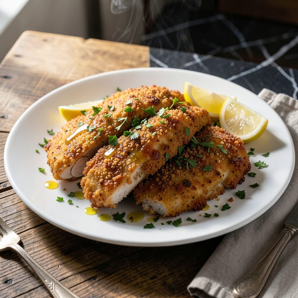 Breadcrumb Chicken Recipe: Ultra Crispy Oven-Baked Cutlets