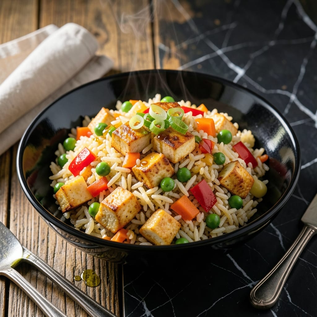 Vegetarian Fried Rice Recipe Without Egg: Wok-Charred Veggie Medley Vegetarian Fried Rice Recipe Without Egg: Wok-Charred Veggie Medley