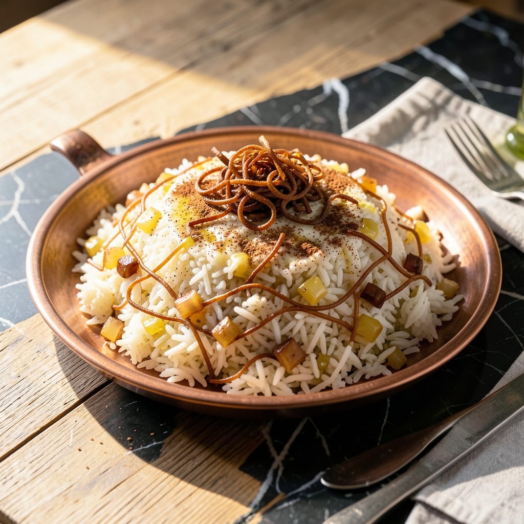 Lamp Rice Recipe: Middle Eastern Spiced Pilaf With Toasted Vermicelli