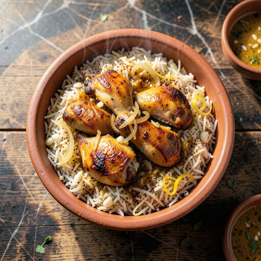 Chicken Mandi Recipe: Yemeni Spice-Infused Rice and Tender Chicken Chicken Mandi Recipe: Yemeni Spice-Infused Rice and Tender Chicken