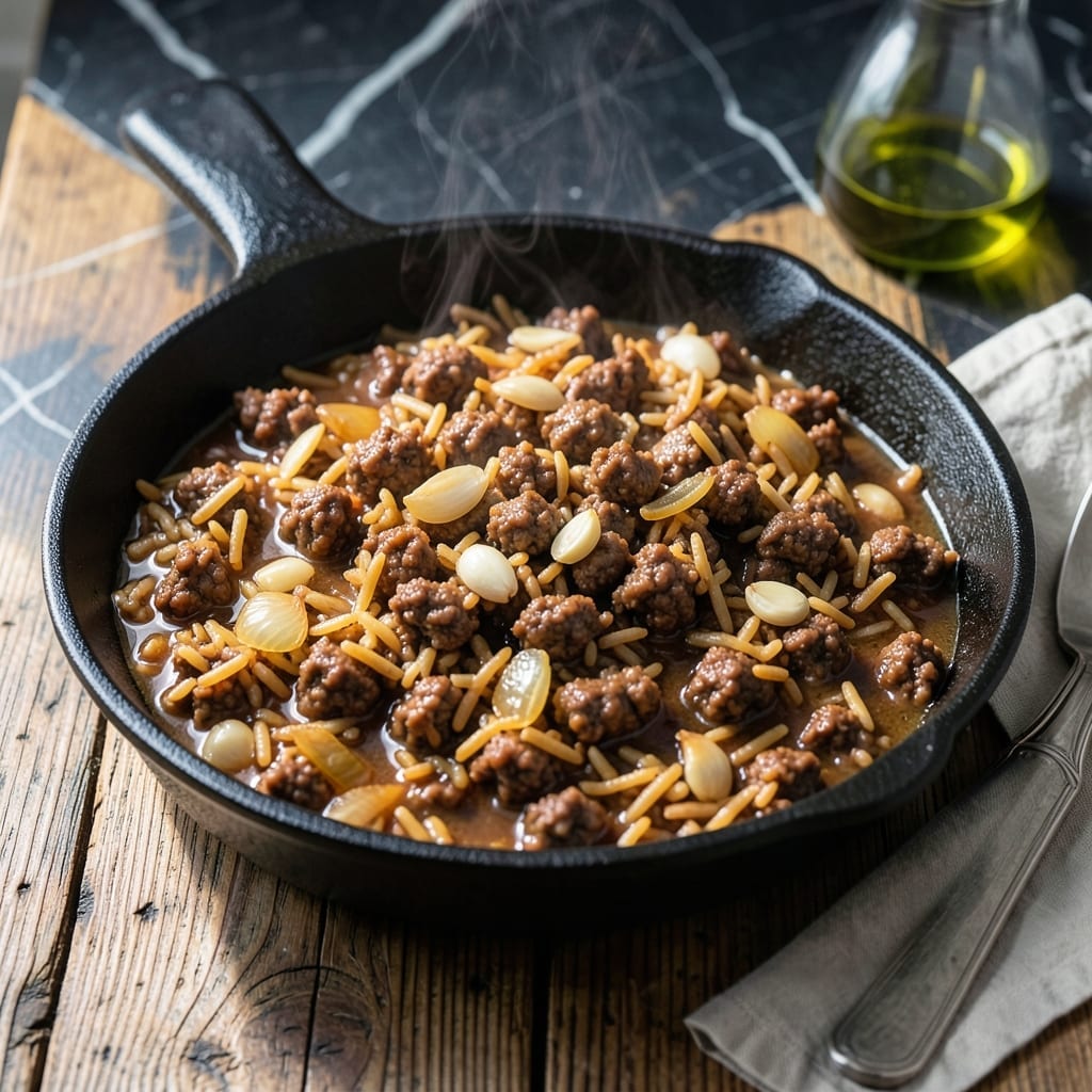 Ground Beef Rice-A-Roni Beef Broth Recipe: Hearty Homestyle Skillet Dinner