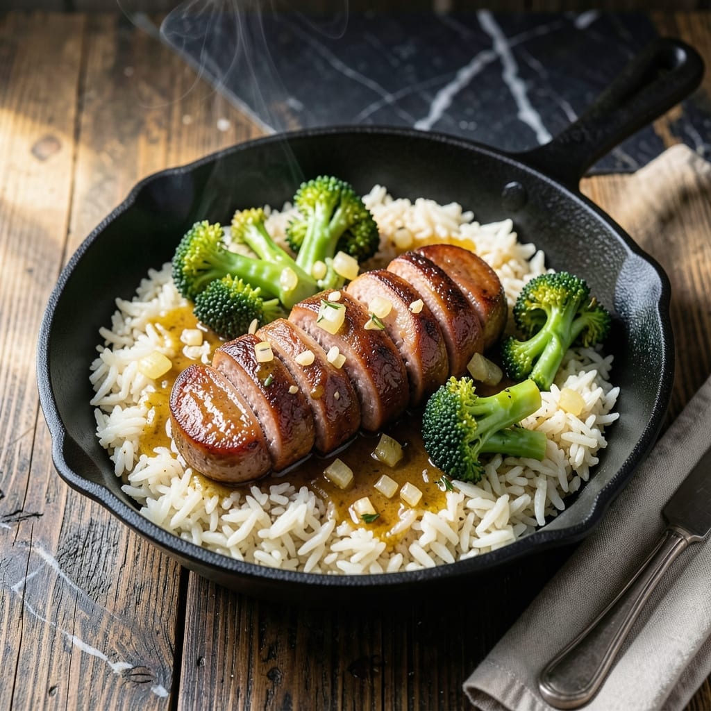Hillshire Farms Sausage Broccoli Rice Recipe: Smoky One-Pan Weeknight Meal Hillshire Farms Sausage Broccoli Rice Recipe: Smoky One-Pan Weeknight Meal