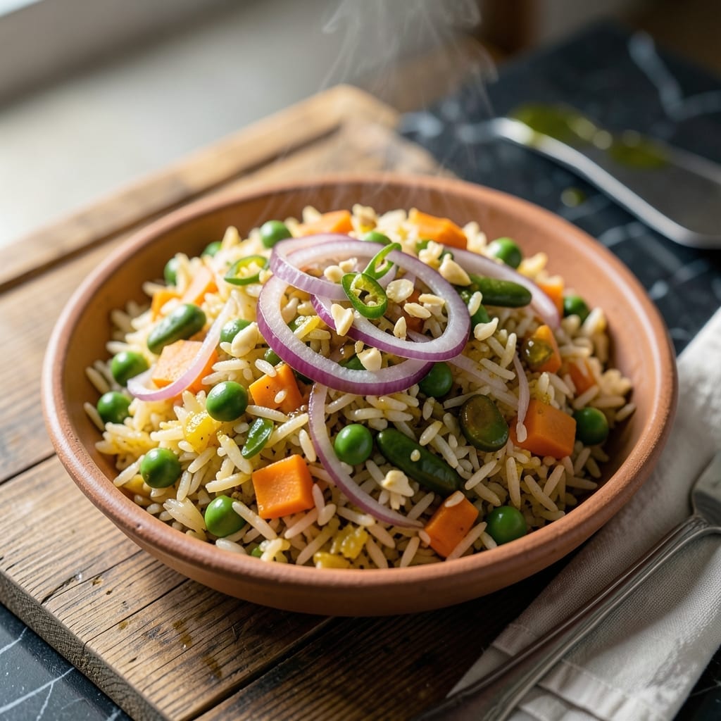 Vegetable Fried Rice Recipe Indian: Spiced Wok-Tossed Garden Medley Vegetable Fried Rice Recipe Indian: Spiced Wok-Tossed Garden Medley