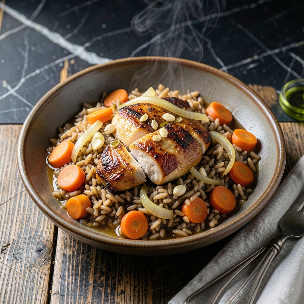 Brown Rice and Chicken Crockpot Recipe: Slow-Cooked Wholesome Goodness