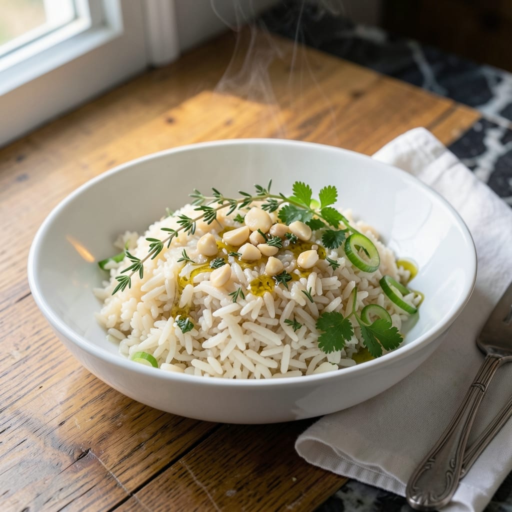 Haitian White Rice Recipe: Fragrant Garlic and Herb Infused Grains