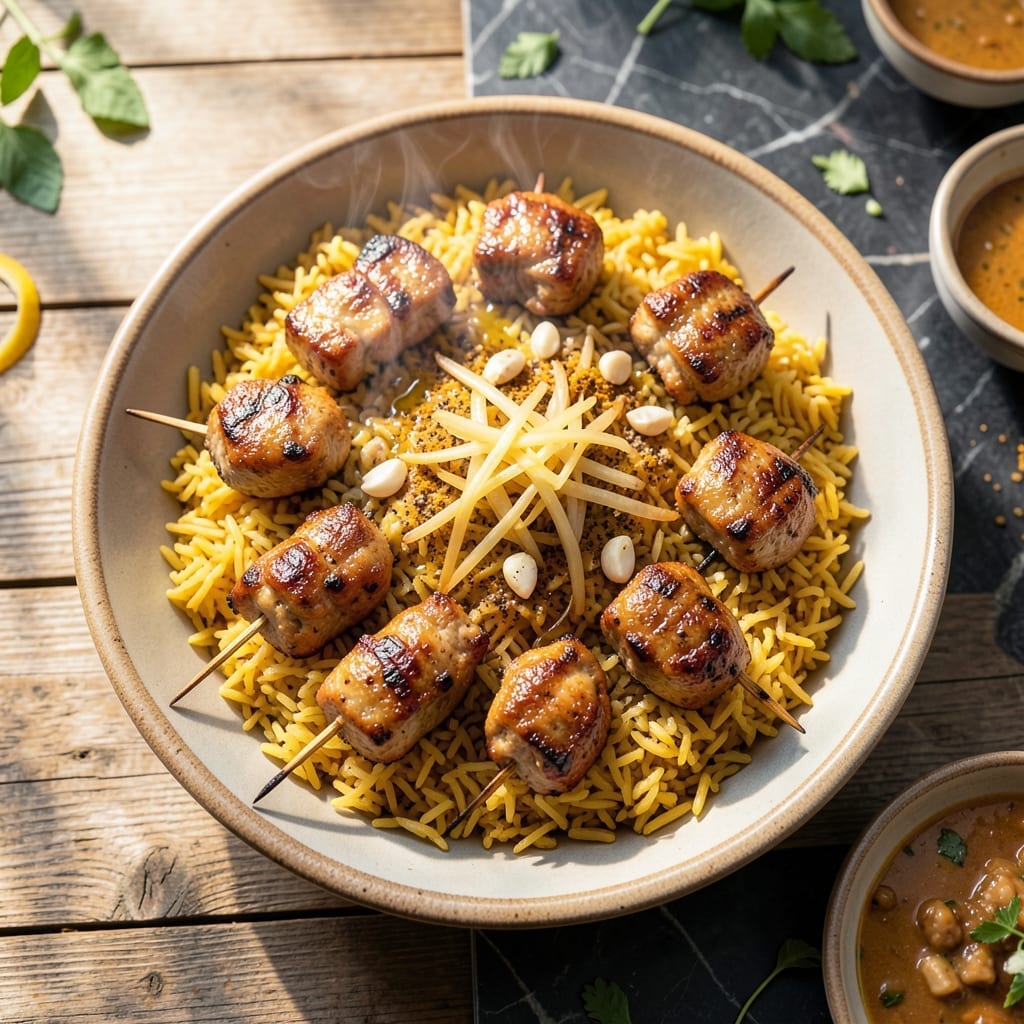 Chicken Koobideh Recipe: Persian-Style Grilled Ground Chicken Skewers Chicken Koobideh Recipe: Persian-Style Grilled Ground Chicken Skewers
