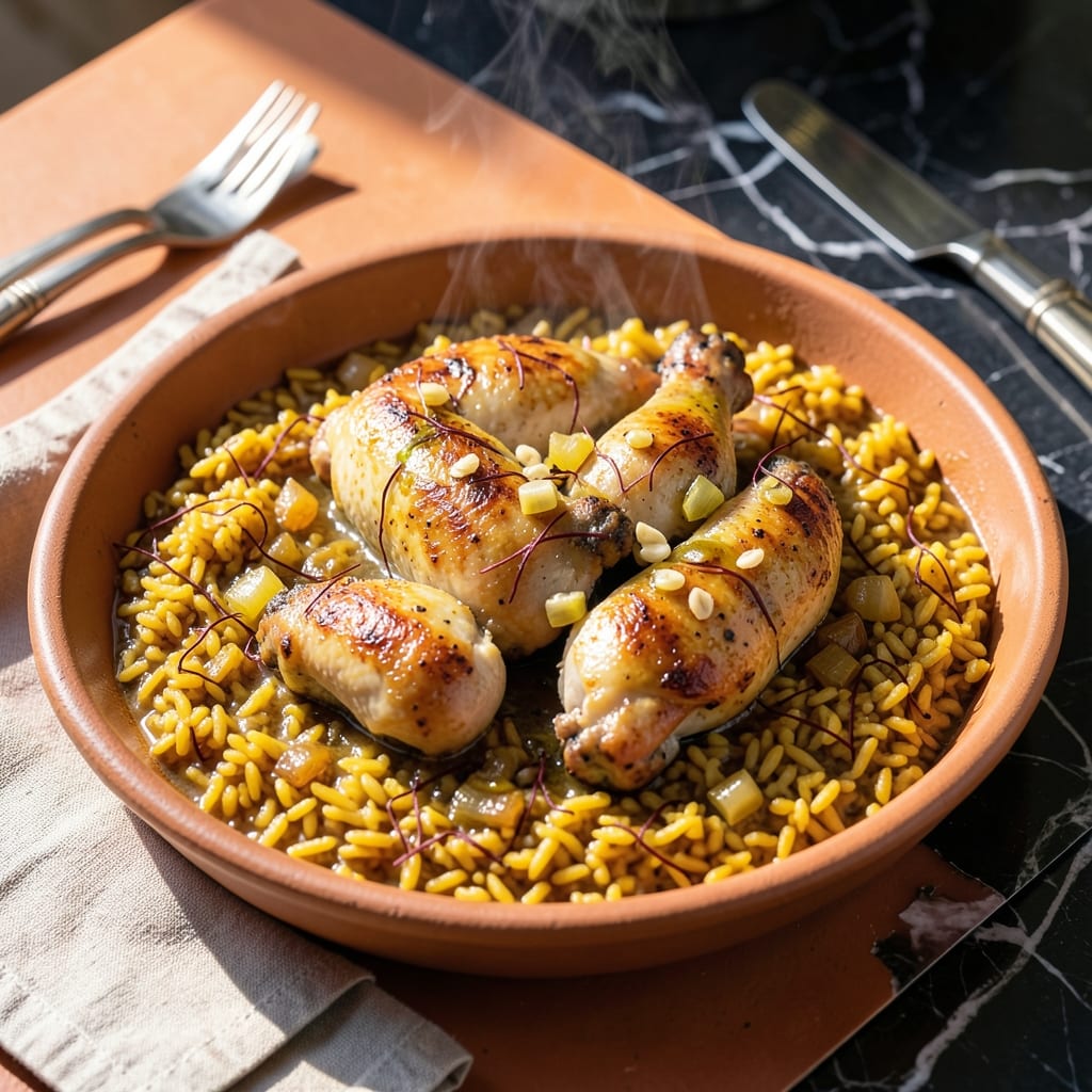 Authentic Spanish Chicken and Rice Recipe: Saffron-Infused One-Pan Tradition