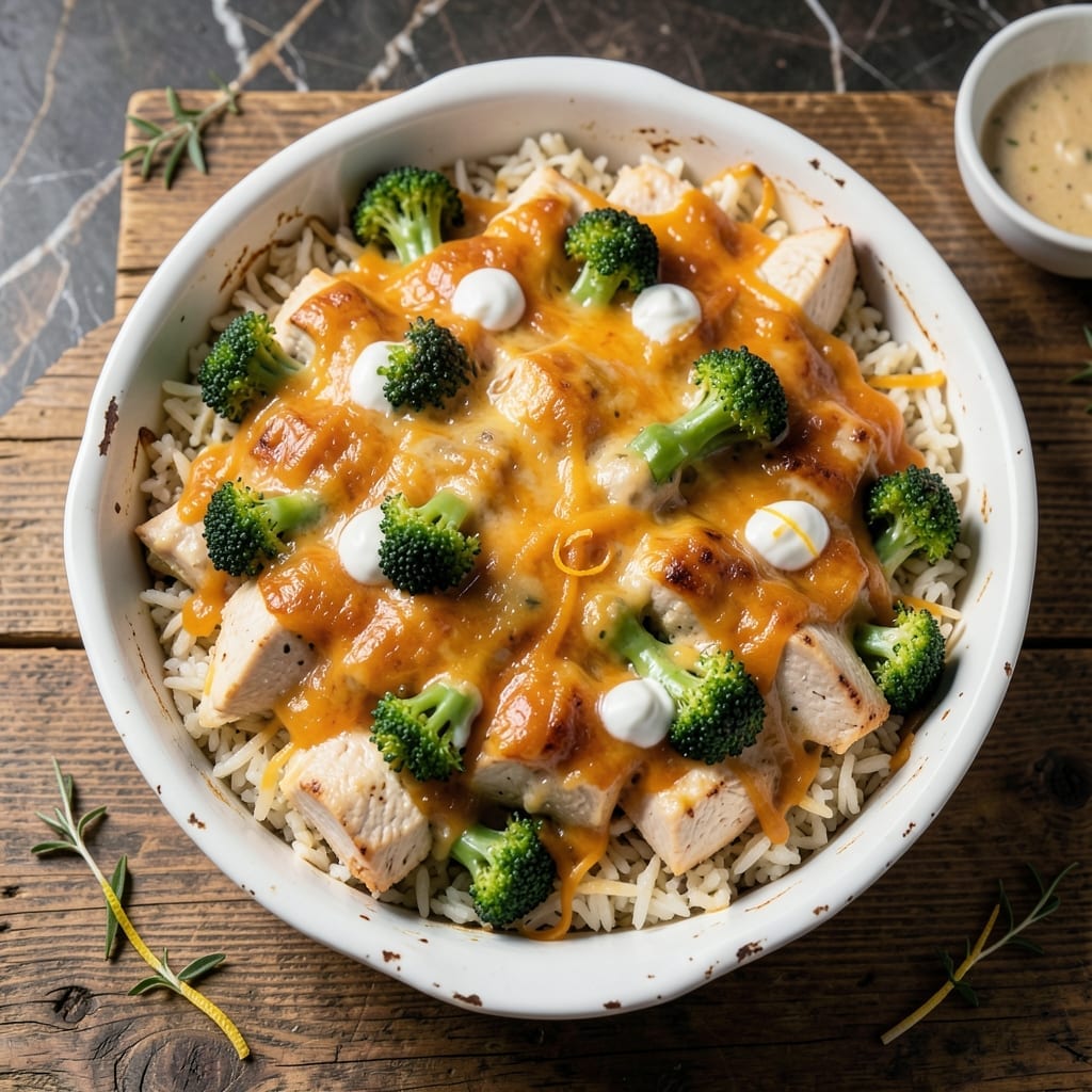Creamy Chicken Broccoli Rice Casserole Recipe: One-Dish Weeknight Comfort