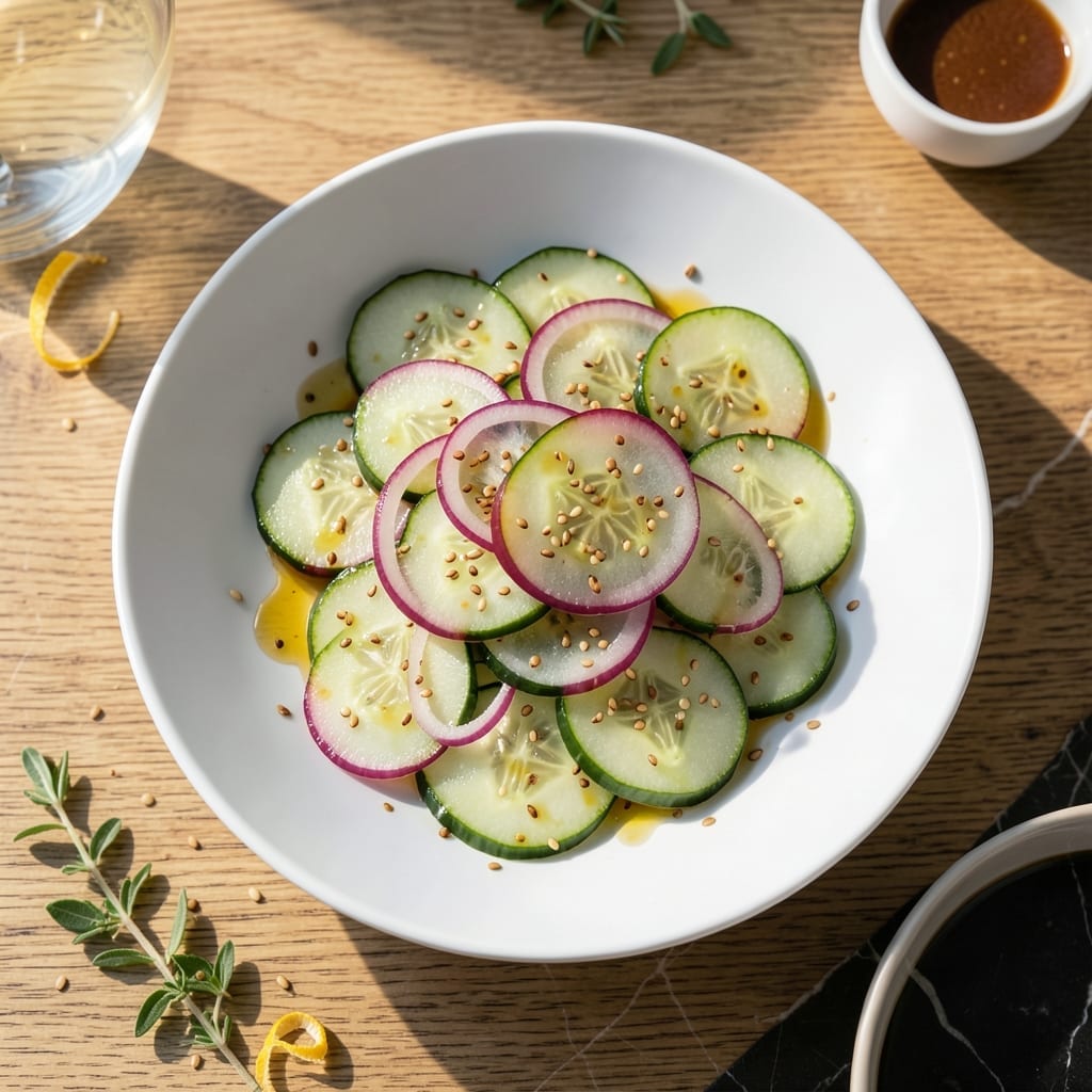 Rice Vinegar Cucumber Salad Recipe: Refreshing Crunch With Asian Zing
