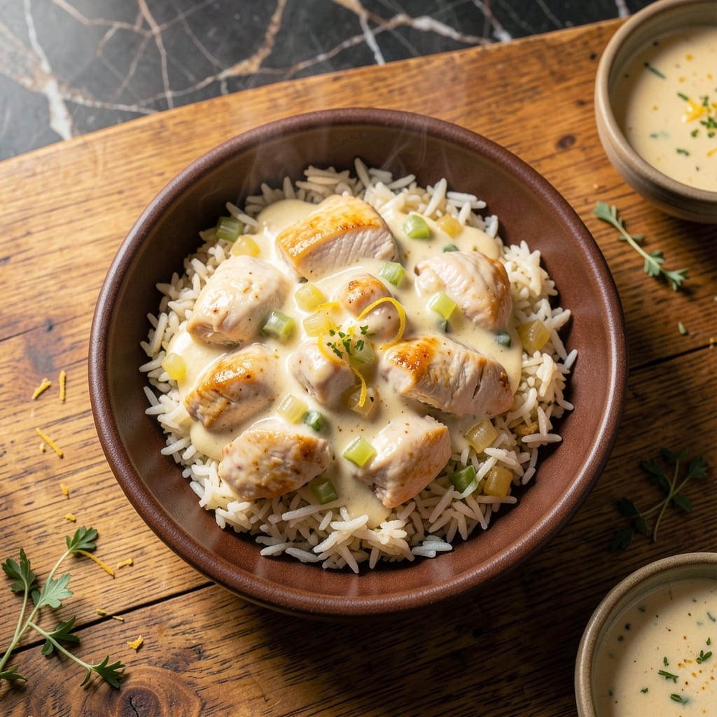 Baked Cream of Chicken and Rice Recipe: One-Dish Savory Comfort