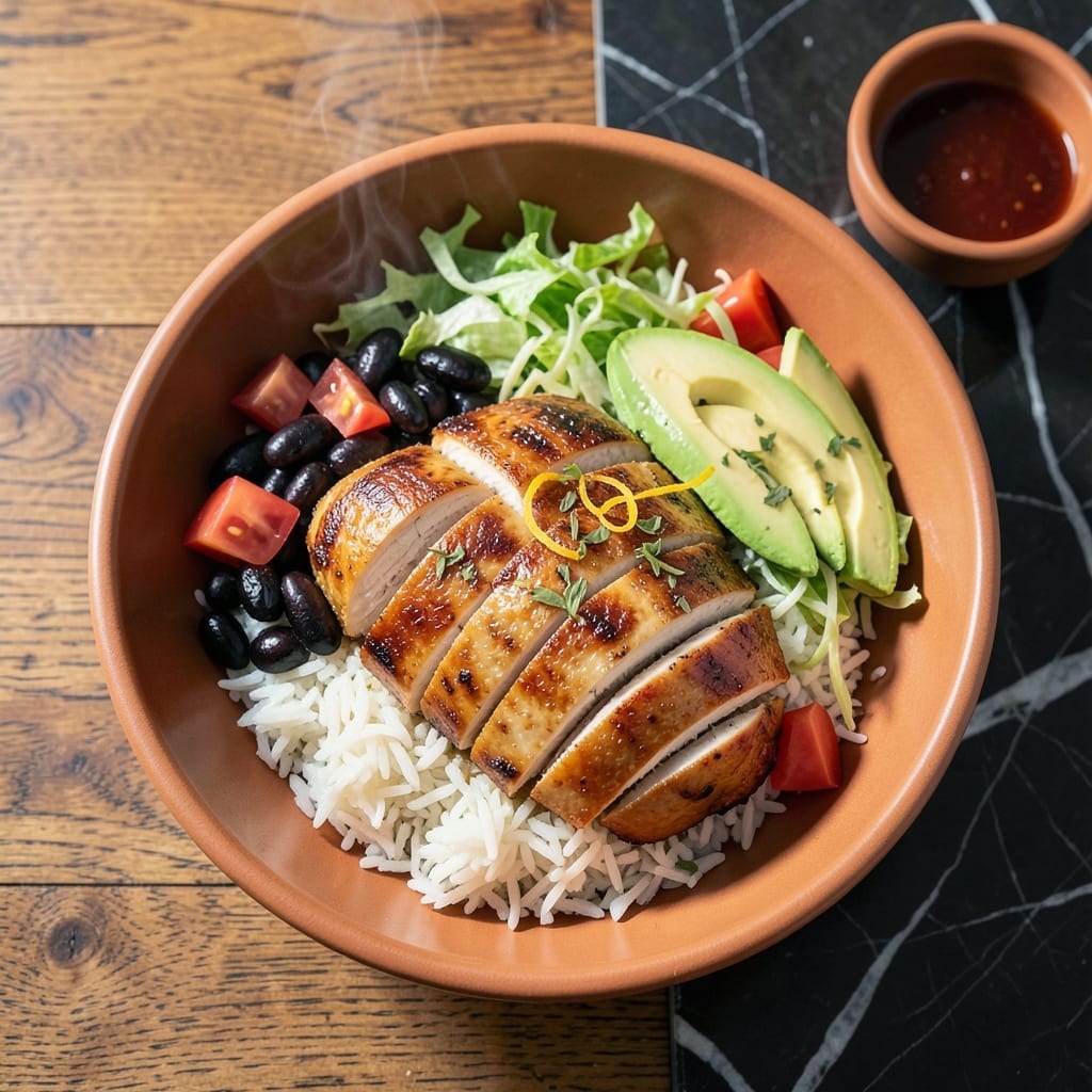 Chicken and Rice Burrito Bowl Recipe: Fiesta Flavors in Every Bite