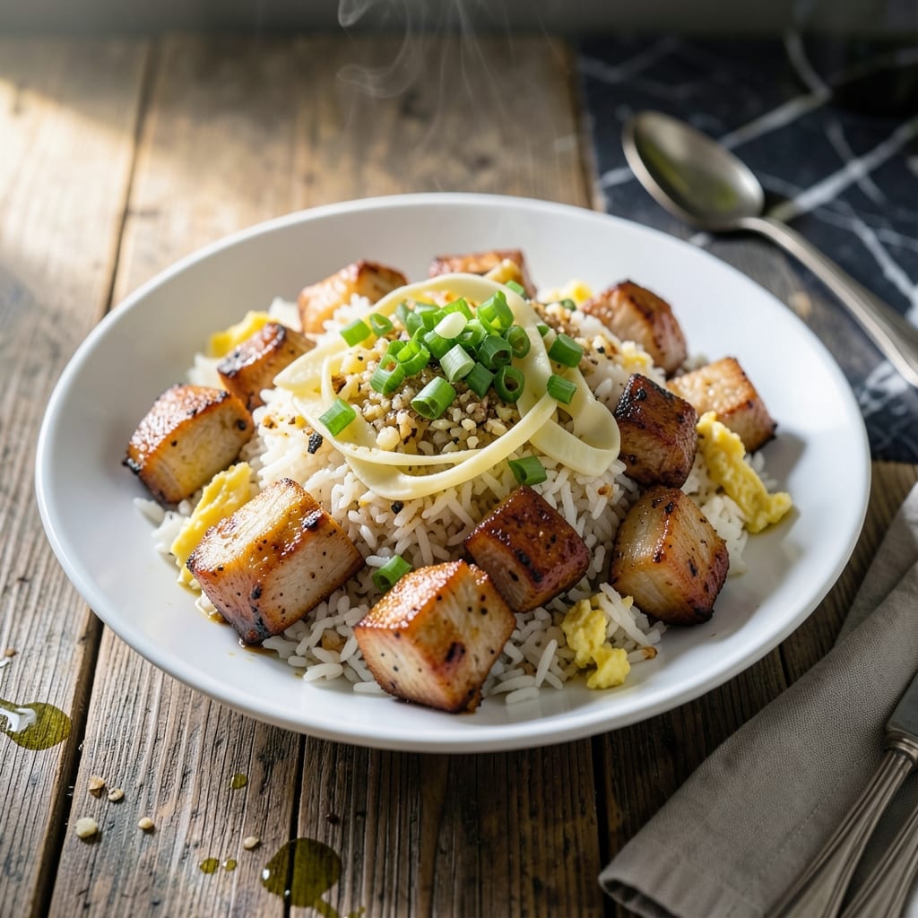 Crispy Pork Fried Rice Recipe: Wok-Charred Savory Bites