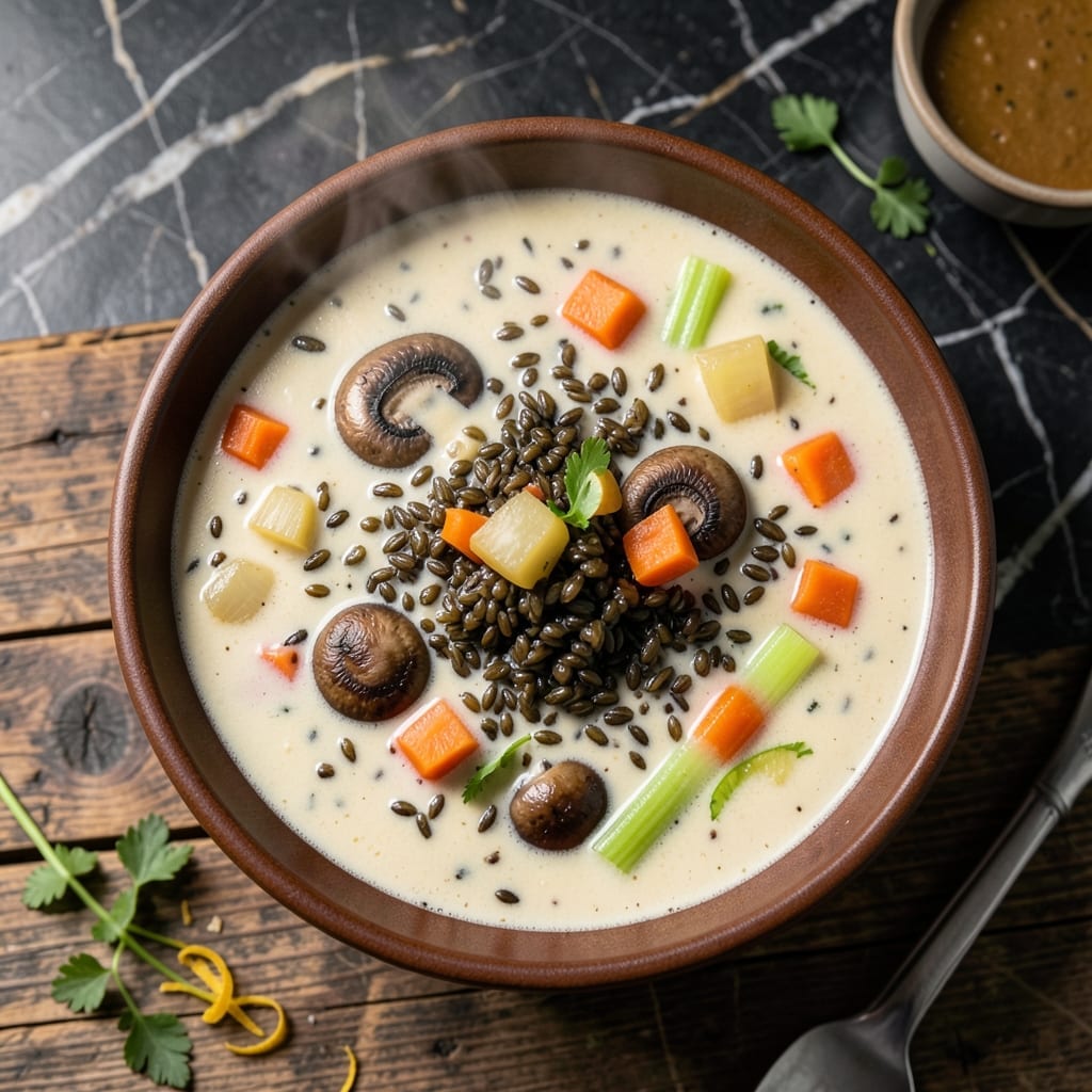 Reese Wild Rice Soup Recipe: Earthy Mushrooms and Creamy Herb Broth