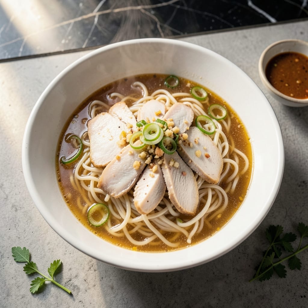 Flat Rice Noodles Soup Recipe: Silky Broth With Chewy Noodle Layers Flat Rice Noodles Soup Recipe: Silky Broth With Chewy Noodle Layers