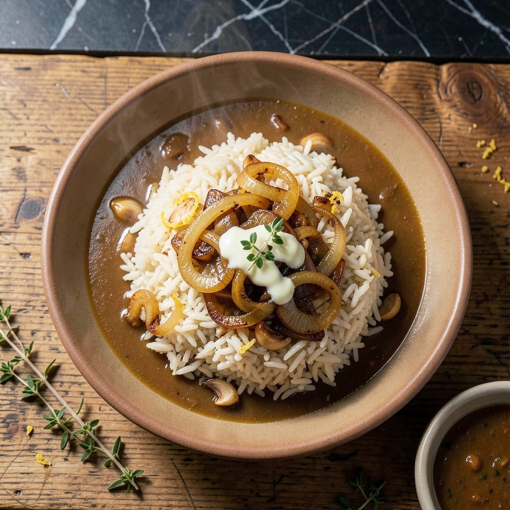 Baked Rice Recipe With French Onion Soup: Caramelized Depth in Every Grain