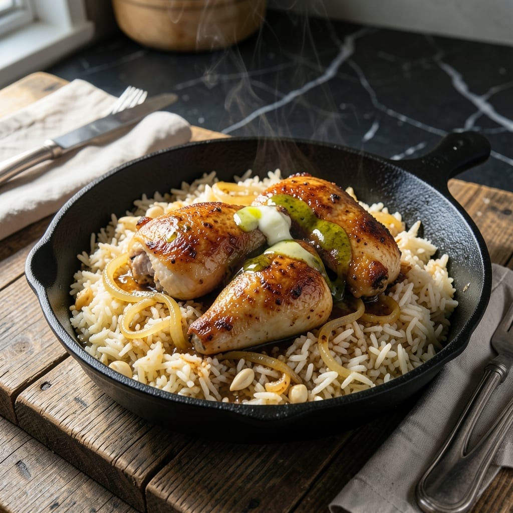 Chicken and Rice Recipe Oven: One-Pan Golden Crisp Topping Chicken and Rice Recipe Oven: One-Pan Golden Crisp Topping