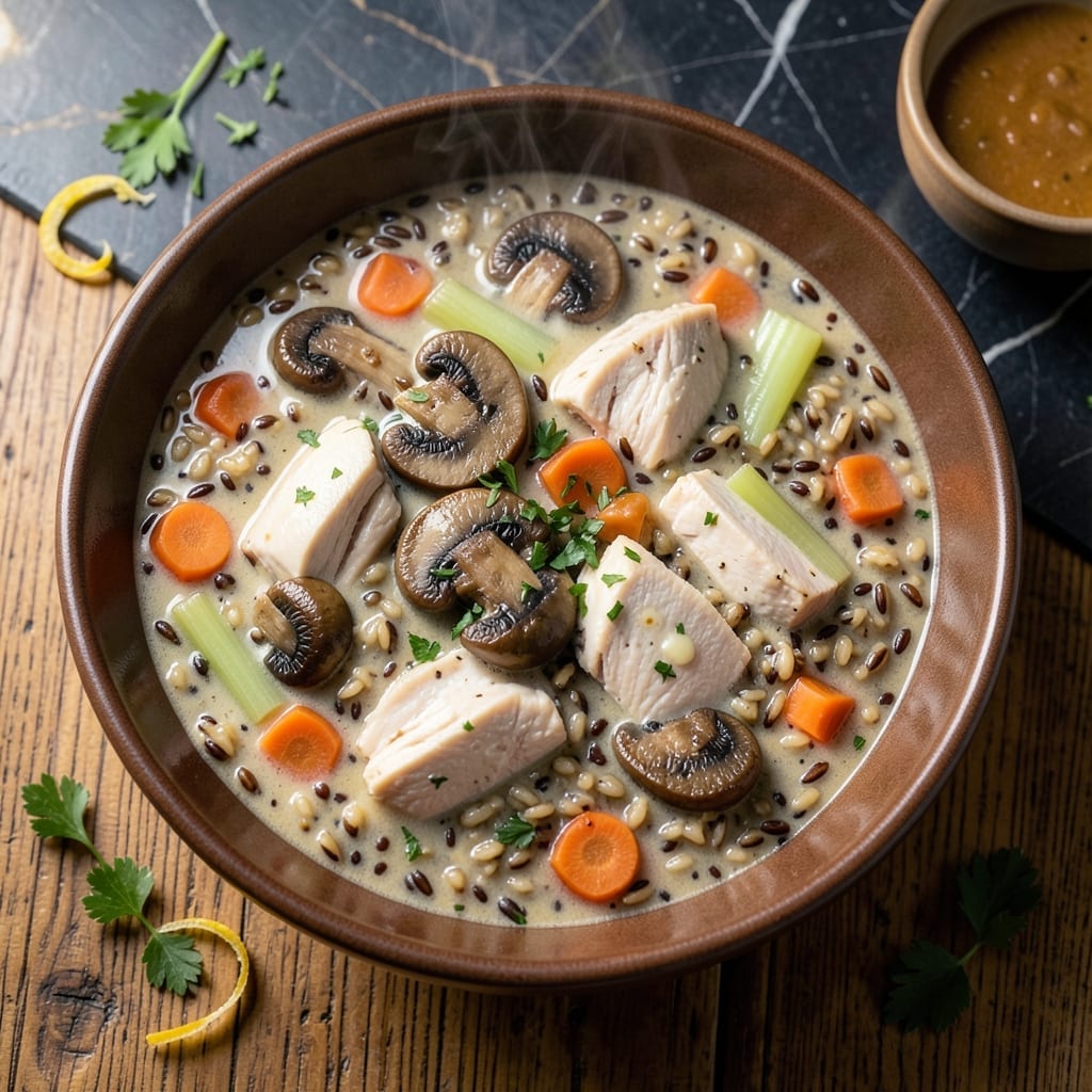 Chicken Mushroom Wild Rice Soup Recipe: Earthy Richness in Every Spoon Chicken Mushroom Wild Rice Soup Recipe: Earthy Richness in Every Spoon