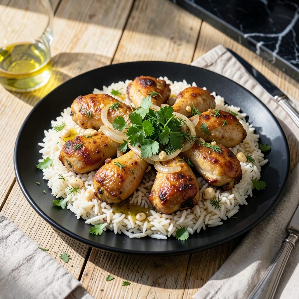 Albanian Chicken and Rice Recipe: Fragrant Herb and Spice Infusion