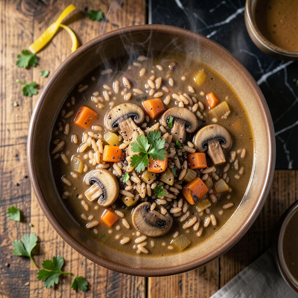 Brown Rice and Mushroom Soup Recipe: Earthy Umami in a Bowl Brown Rice and Mushroom Soup Recipe: Earthy Umami in a Bowl