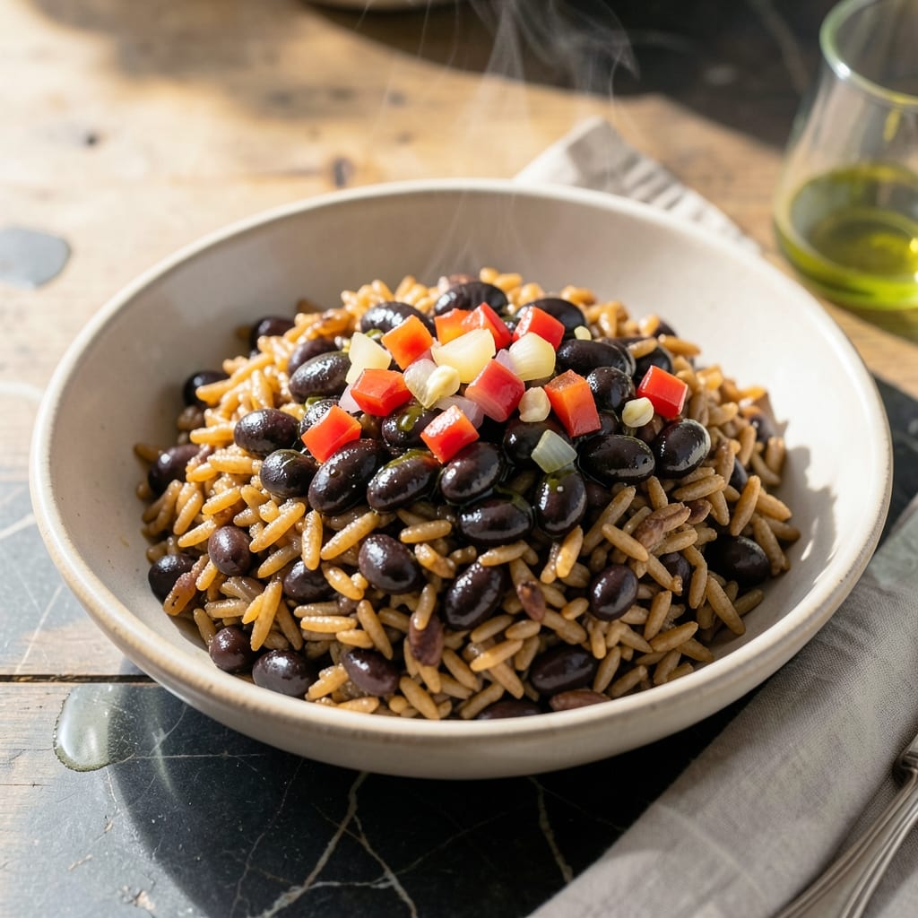 Healthy Rice and Beans Recipe: Fiber-Rich Plant-Based Power Bowl Healthy Rice and Beans Recipe: Fiber-Rich Plant-Based Power Bowl