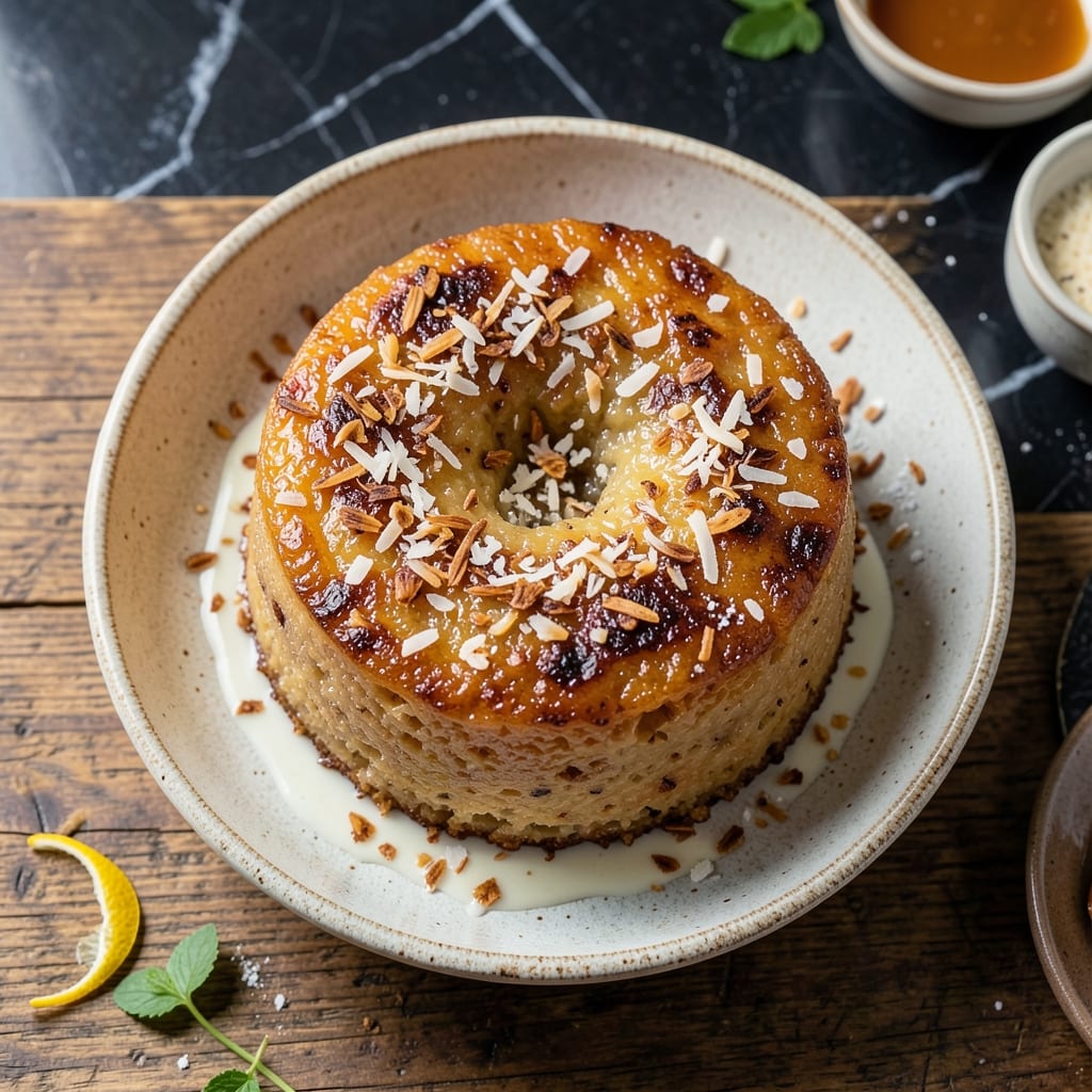 Baked Glutinous Rice Cake Recipe: Sticky Sweetness With Coconut Topping Baked Glutinous Rice Cake Recipe: Sticky Sweetness With Coconut Topping