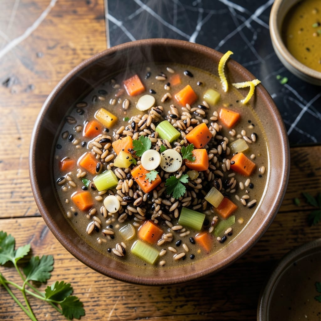 Vegetarian Wild Rice Soup Recipe: Earthy Grains in a Savory Broth