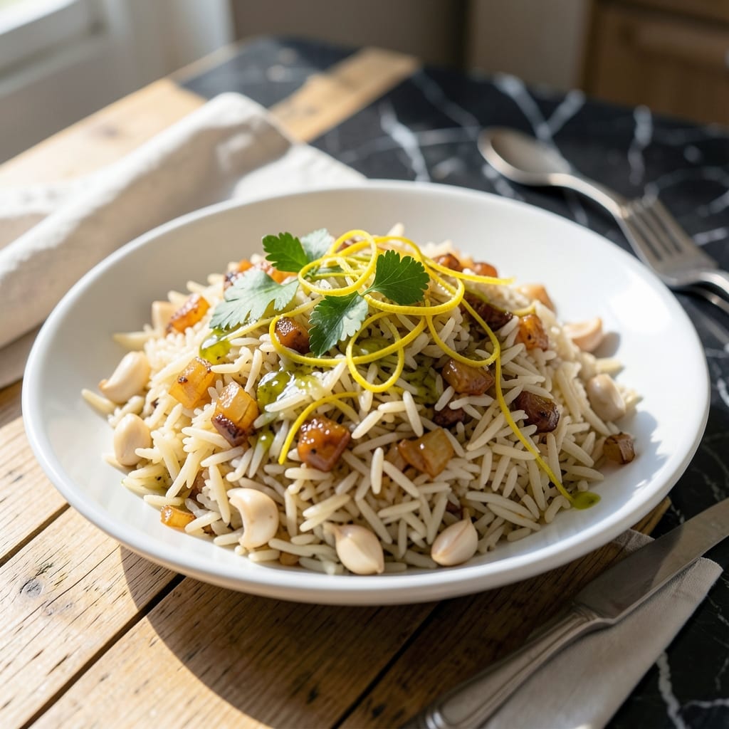 Greek Basmati Rice Recipe: Lemon and Herb Infused Fragrance