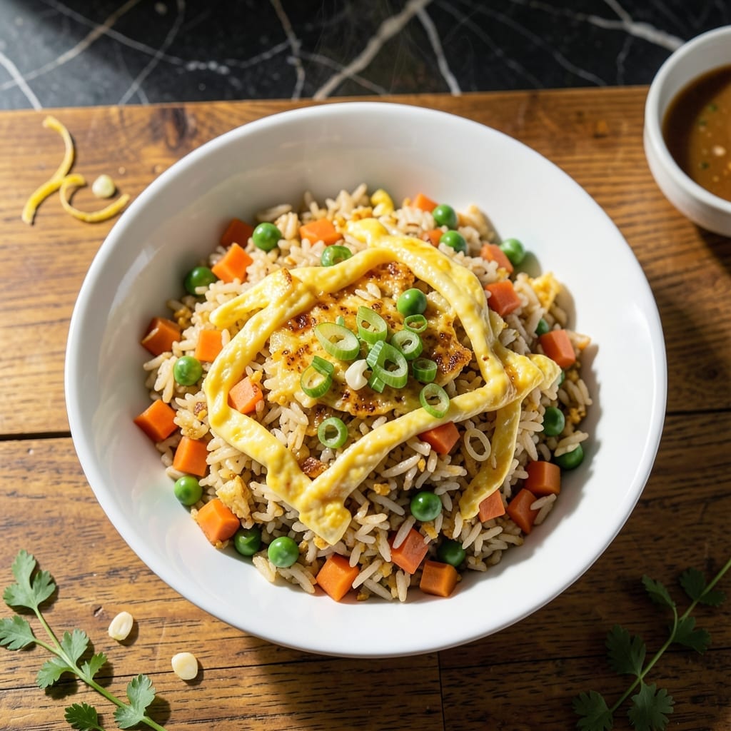Homemade Egg Fried Rice Recipe: Wok-Seared Savory Bites with Garden Veggies