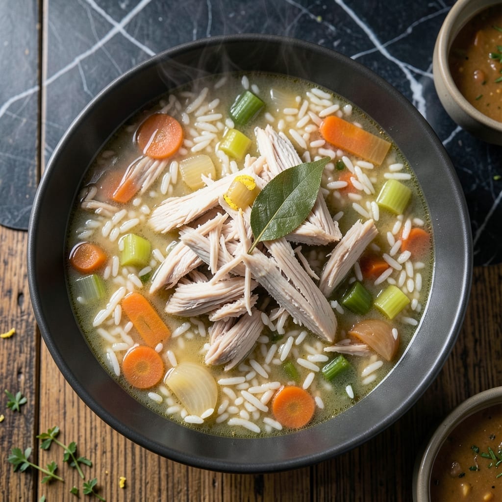 Old Fashioned Turkey Rice Soup Recipe With Carcass: Zero-Waste Comfort From Holiday Leftovers